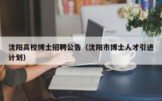 沈阳高校博士招聘公告（沈阳市博士人才引进计划）