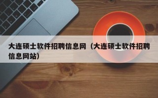 大连硕士软件招聘信息网（大连硕士软件招聘信息网站）