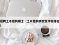 招聘土木结构硕士（土木结构研究生学校排名）