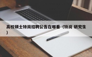 高校硕士特岗招聘公告在哪看（特岗 研究生）