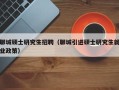 聊城硕士研究生招聘（聊城引进硕士研究生就业政策）
