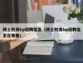 硕士财务bp招聘信息（硕士财务bp招聘信息在哪看）