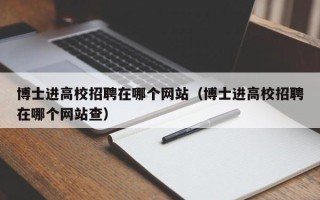博士进高校招聘在哪个网站（博士进高校招聘在哪个网站查）