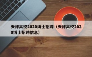 天津高校2020博士招聘（天津高校2020博士招聘信息）