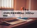 华为硕士毕业生招聘fpga（华为fpga校招）