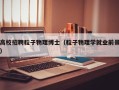 高校招聘粒子物理博士（粒子物理学就业前景）