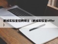 鹏城实验室招聘硕士（鹏城实验室offer）